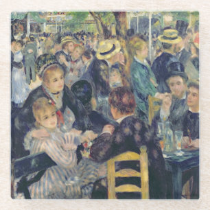 Pierre A Renoir Ball at the Moulin de la Galette Glass Coaster