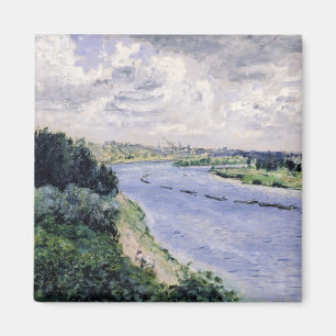 Pierre A Renoir Barges on the Seine Magnet