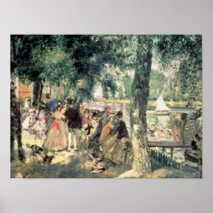 Pierre A Renoir Bathing on the Seine Poster
