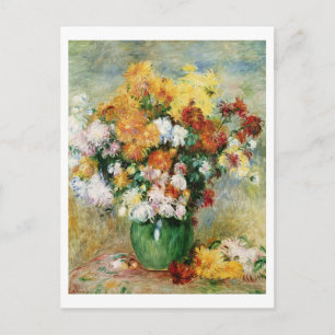 Pierre A Renoir Bouquet of Chrysanthemums Postcard