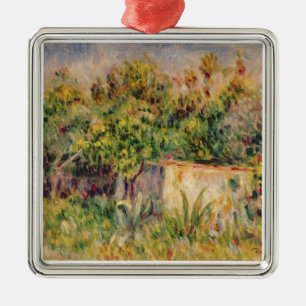 Pierre A Renoir Cabin in a Clearing in a Wood Metal Ornament