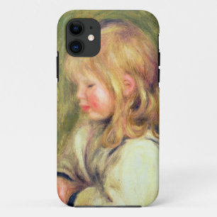 Pierre A Renoir Child in a White Shirt Reading iPhone 11 Case