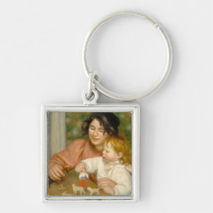 Pierre A Renoir   Child with Toys Key Ring