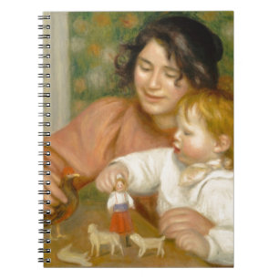 Pierre A Renoir Child with Toys Notebook