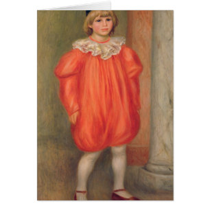 Pierre A Renoir Claude Renoir in a clown costume