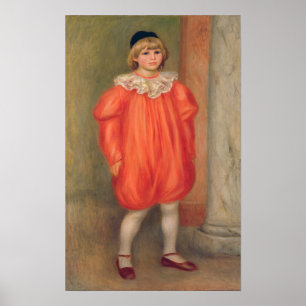 Pierre A Renoir   Claude Renoir in a clown costume Poster