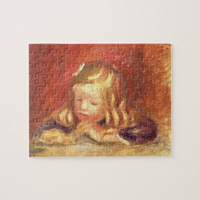 Pierre A Renoir | Coco at the Table  Jigsaw Puzzle (Horizontal)