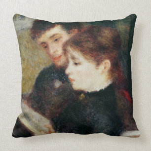 Pierre A Renoir   Couple Reading Cushion