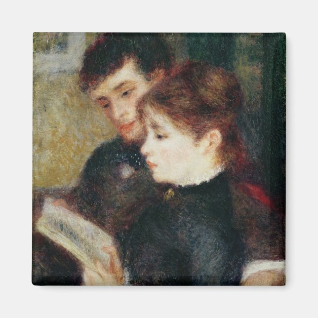 Pierre A Renoir | Couple Reading Magnet (Front)
