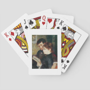 Pierre A Renoir Couple Reading Playing Cards