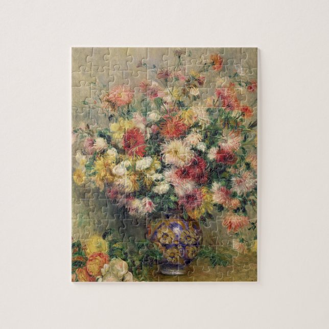 Pierre A Renoir | Dahlias Jigsaw Puzzle (Vertical)