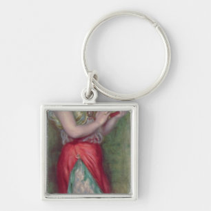 Pierre A Renoir Dancing Girl with Tambourine Key Ring