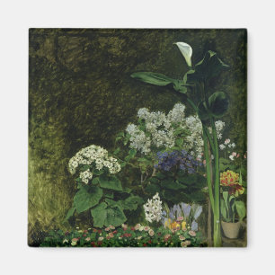 Pierre A Renoir Flowers in a Greenhouse Magnet