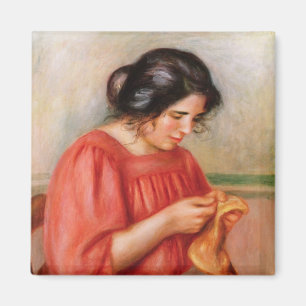 Pierre A Renoir Gabrielle darning Magnet