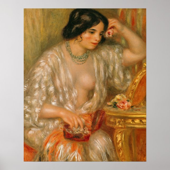 Pierre A Renoir | Gabrielle with Jewellery Poster (Front)