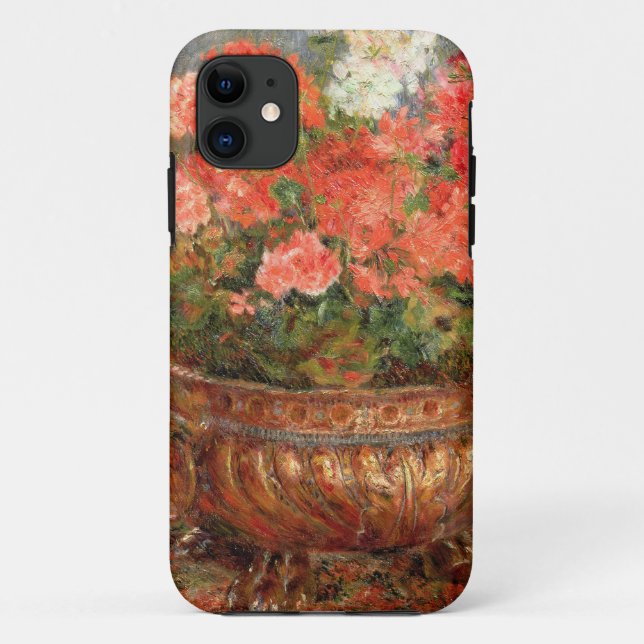 Pierre A Renoir | Geraniums in a Copper Basin Case-Mate iPhone Case (Back)