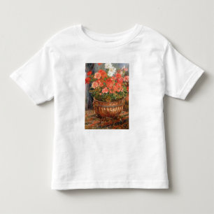 Pierre A Renoir   Geraniums in a Copper Basin Toddler T-Shirt