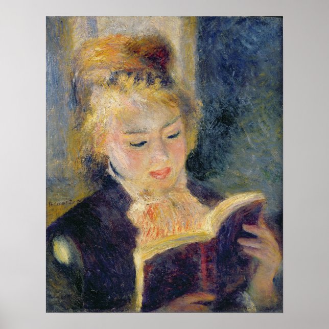 Pierre A Renoir | Girl Reading Poster (Front)