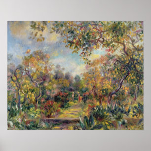 Pierre A Renoir Landscape at Beaulieu Poster