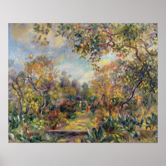 Pierre A Renoir | Landscape at Beaulieu Poster (Front)