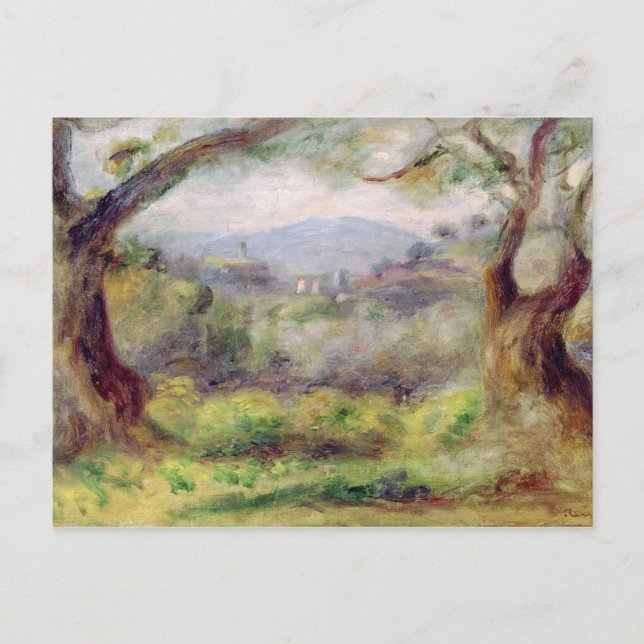 Pierre A Renoir | Landscape at Les Collettes Postcard (Front)