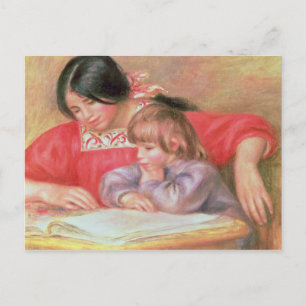 Pierre A Renoir   Leontine and Coco Postcard