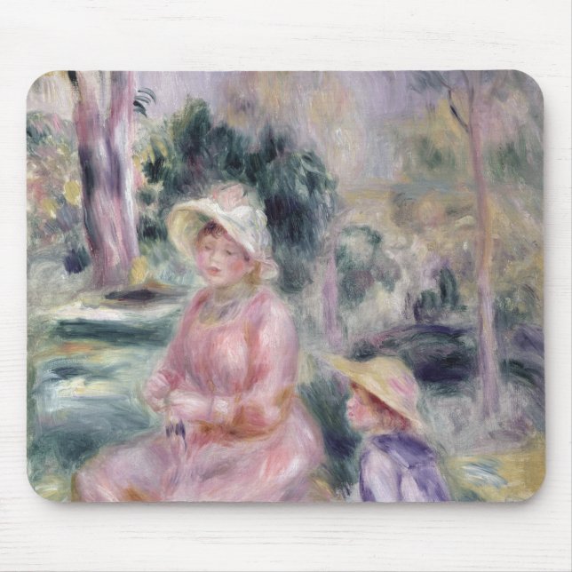 Pierre A Renoir | Madame Renoir and her son Pierre Mouse Pad (Front)