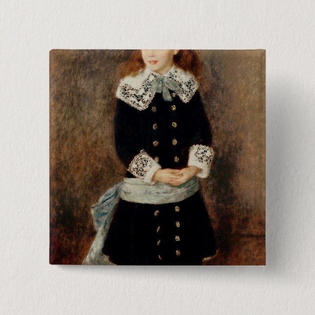Pierre A Renoir | Marthe Berard 15 Cm Square Badge (Front)