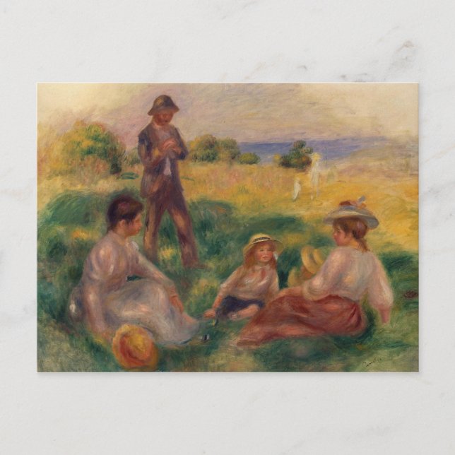Pierre A Renoir | Party in the Country at Berneval Invitation Postcard (Front)