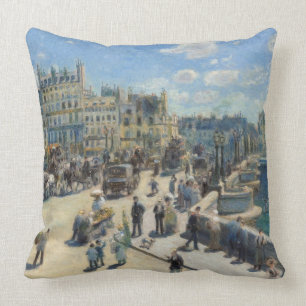 Pierre A Renoir   Pont Neuf, Paris Cushion