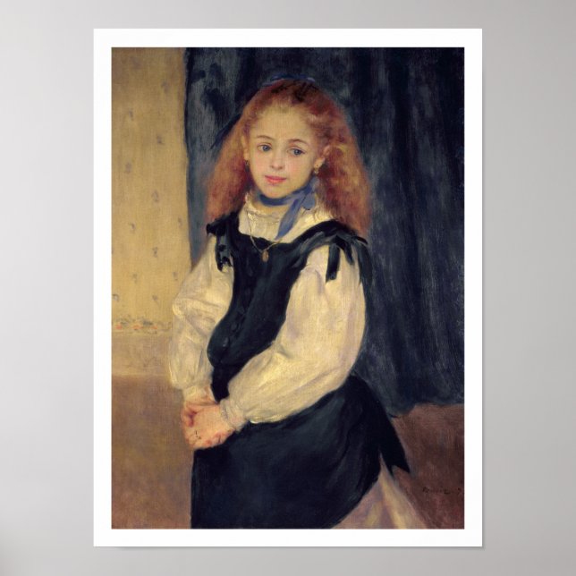 Pierre A Renoir | Portrait of Mademoiselle Legrand Poster (Front)