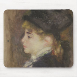 Pierre A Renoir Portrait of Margot Mouse Pad