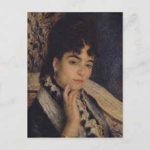 Pierre A Renoir Portrait of Mme. Alphonse Daudet Postcard