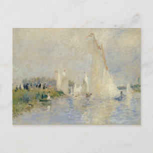 Pierre A Renoir Regatta at Argenteuil Postcard