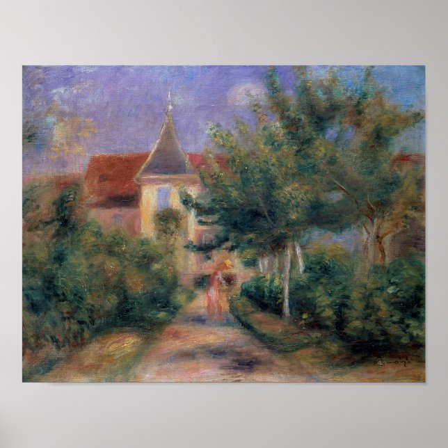 Pierre A Renoir | Renoir's house at Essoyes Poster (Front)