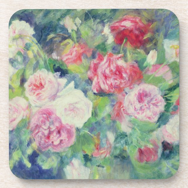 Pierre A Renoir | Roses 2 Coaster (Front)