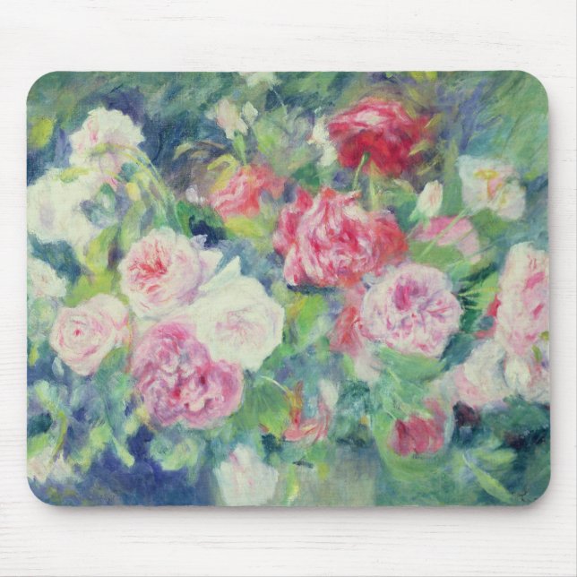 Pierre A Renoir | Roses 2 Mouse Pad (Front)