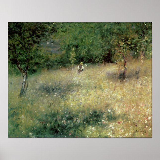 Pierre A Renoir | Spring at Chatou Poster (Front)