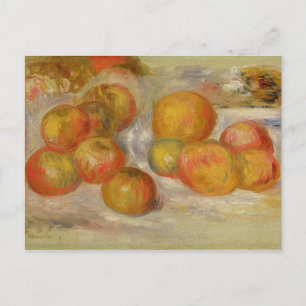 Pierre A Renoir   Still Life with Apples Postcard