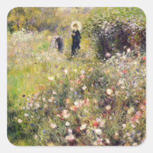 Pierre A Renoir   Summer Landscape Square Sticker