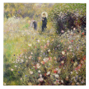 Pierre A Renoir Summer Landscape Tile