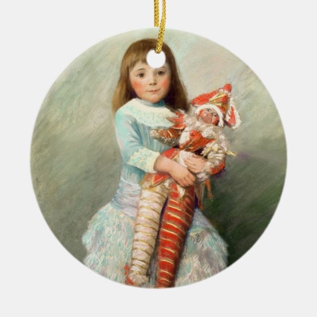Pierre A Renoir | Suzanne Ceramic Ornament (Front)