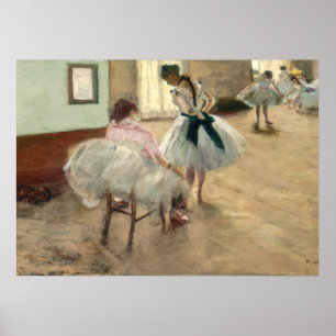 Pierre A Renoir The Dance Lesson Poster