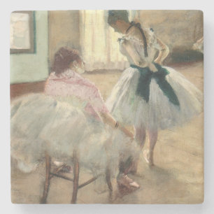 Pierre A Renoir The Dance Lesson Stone Coaster