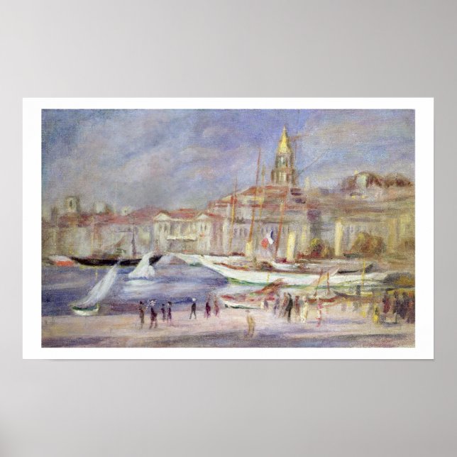 Pierre A Renoir | The Old Port of Marseilles Poster (Front)