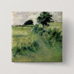 Pierre A Renoir The Watering-place 15 Cm Square Badge