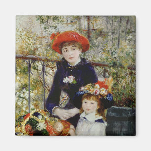 Pierre A Renoir   Two Sisters, or On The Terrace Magnet