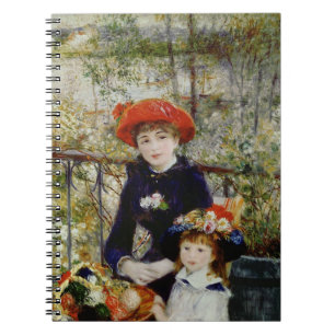 Pierre A Renoir Two Sisters, or On The Terrace Notebook