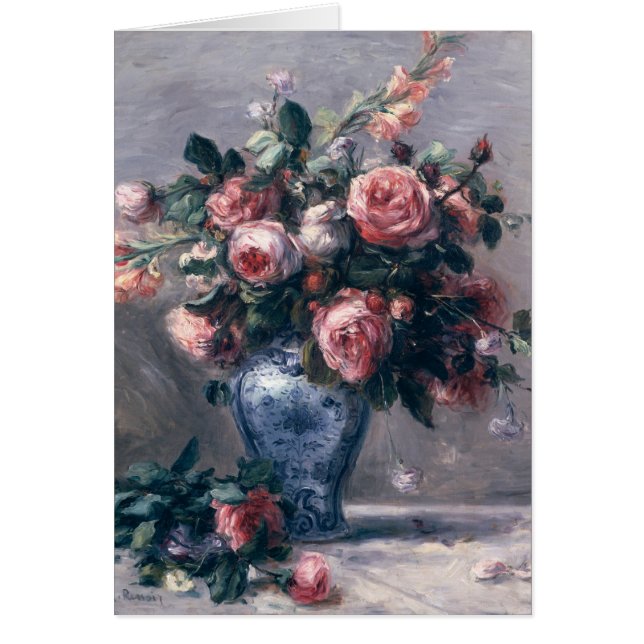 Pierre A Renoir | Vase of Roses (Front)