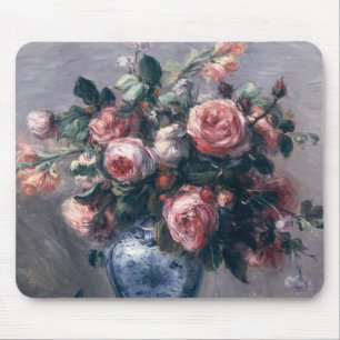 Pierre A Renoir Vase of Roses Mouse Pad